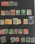 Stamp of France » Collections 1890-1940, collection de timbres perforés dans 2 albums,