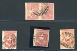 Stamp of Australia » Victoria 1850-54 Half Lengths: 1d selection of three singles