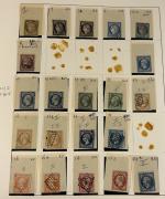 Stamp of France » Collections 1849-1980, bon lot de France dans des albums et classeurs