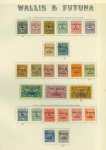 Stamp of Colonies françaises » Wallis et Futuna 1920-1969, sur feuilles Yvert Standard collection neufs