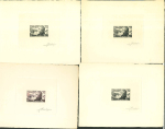 Stamp of Colonies françaises » Nouvelle-Calédonie Nouvelle-Calédonie : 1953, 43 épreuves d'artiste et