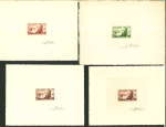 Stamp of Colonies françaises » Nouvelle-Calédonie Nouvelle-Calédonie : 1953, 43 épreuves d'artiste et