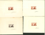 Stamp of Colonies françaises » Nouvelle-Calédonie Nouvelle-Calédonie : 1953, 43 épreuves d'artiste et
