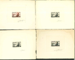 Stamp of Colonies françaises » Nouvelle-Calédonie Nouvelle-Calédonie : 1953, 43 épreuves d'artiste et