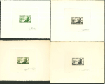 Stamp of Colonies françaises » Nouvelle-Calédonie Nouvelle-Calédonie : 1953, 43 épreuves d'artiste et