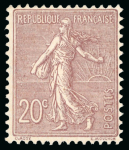 Stamp of France » Émissions à partir de 1900 1903, Semeuse lignée YT n° 131 signé Calves, n° 132