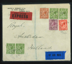 Stamp of Great Britain » Collections 1908-69, Trio of items incl. two express covers and a QEII telegram