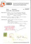 Stamp of Switzerland / Schweiz » Kantonalmarken » Genf 1845, rechte Hälfte der Doppelgenf auf Ortsbrief von Genf