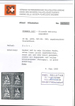 Stamp of Switzerland / Schweiz » Sitzende Helvetia Ungezähnt » 1857-62 Berner Druck, Dickes Papier 1860, Strubel 40 Rp. grün 4. Berner Druckperiode im Viererblock