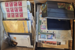 Stamp of Large Lots and Collections All World : 1950-2010, in a box thousands of mint and