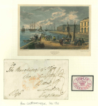 Stamp of Great Britain » Postal History » Maritime 1810 (Dec 7) wrapper from Constantinople to London with "Ship Lre / (<mark>crown</mark>) / SHEERNESS" in red
