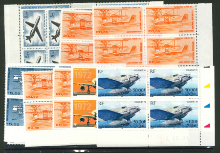 Stamp of France » Poste Aérienne Poste Aérienne : 1960-2002, lot de timbres de PA tous