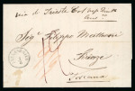 Stamp of Egypt » Austrian Post Offices » Alexandria 1847 (7.8) Folded letter sheet from Alexandria to Florence,