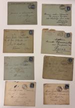 Stamp of Switzerland / Schweiz » Sammlungen Gutes Los in kleiner Box mit zahlreichen Frankaturen ab Stehender Helvetia