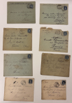 Stamp of Switzerland / Schweiz » Sammlungen Gutes Los in kleiner Box mit zahlreichen Frankaturen ab Stehender Helvetia