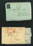 Stamp of Switzerland / Schweiz » Sammlungen Schöner Posten beginnend mit zwei Vorphila-Briefen, 8 Rayon