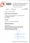 Stamp of Switzerland / Schweiz » Kantonalmarken » Basel 1848, Basler Taube der ersten Auflage in lebhaftblauer Farbe, auf Stadtbrief von Basel