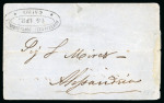 Stamp of Egypt » Posta Europea 1847-57 Two folded covers showing two different types