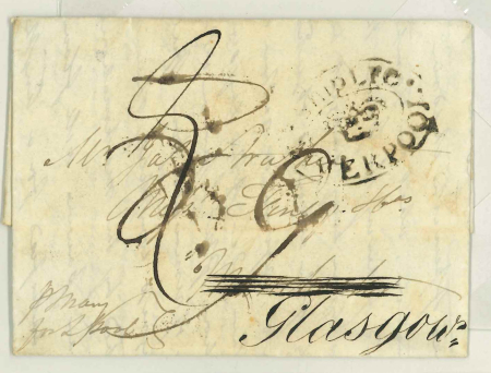 Stamp of Great Britain » Postal History » Maritime Isle of Wight & Liverpool: 1800-04, trio of covers with ship letter handstamps from Liverpool and Isle of Wight