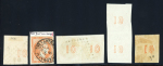 Stamp of Greece » Large Hermes Heads » 1868-69 Cleaned plates Five 10 lepta "Cleaned plates" printings (1868/186