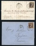 Stamp of Greece » Large Hermes Heads » Covers, frankings and destinations » External usages Four letters:1. Letter sent from Syros ( Dec.3rd,