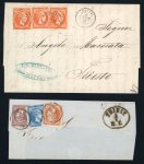 Stamp of Greece » Large Hermes Heads » Covers, frankings and destinations » External usages Three letters & one fragment from/to Trieste at U.
