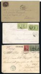 Stamp of Greece » Large Hermes Heads » Covers, frankings and destinations » External usages Three letters:1. Letter sent from Syros (Jul. 14/