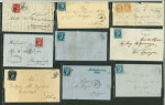 Stamp of Greece » Large Hermes Heads » Covers, frankings and destinations » External usages Lot of 12 covers of internal mails bearing large H
