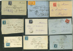 Stamp of Greece » Large Hermes Heads » Covers, frankings and destinations » External usages An attractive group of twelve covers showing internal