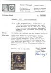 Stamp of Switzerland / Schweiz » Schweiz ab 1907 1921 Aufbrauchsausgaben 20 auf 15 Rp. im seltenen Dunkelviolett 150C, entwertet mit schwarzem Maschinenstempel « POSTCHECK SPART NOTEN UND BARGELD. »