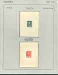 Stamp of Argentina 1889-91, "Sudamericana" Issue, an extraordinary assembly comprising 340+ die proofs and 600 essays