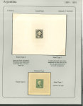 Stamp of Argentina 1889-91, "Sudamericana" Issue, an extraordinary assembly comprising 340+ die proofs and 600 essays