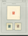 Stamp of Argentina 1889-91, "Sudamericana" Issue, an extraordinary assembly comprising 340+ die proofs and 600 essays