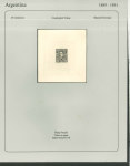 Stamp of Argentina 1889-91, "Sudamericana" Issue, an extraordinary assembly comprising 340+ die proofs and 600 essays