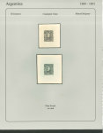 Stamp of Argentina 1889-91, "Sudamericana" Issue, an extraordinary assembly comprising 340+ die proofs and 600 essays