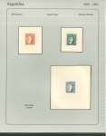 Stamp of Argentina 1889-91, "Sudamericana" Issue, an extraordinary assembly comprising 340+ die proofs and 600 essays