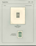 Stamp of Argentina 1889-91, "Sudamericana" Issue, an extraordinary assembly comprising 340+ die proofs and 600 essays