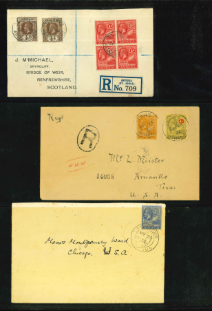 Stamp of British Empire General Collections and Lots 1890s-1940s, group of 44 British West Indies covers