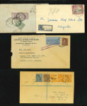 Stamp of British Empire General Collections and Lots 1890s-1940s, group of 44 British West Indies covers