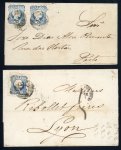 Stamp of Portugal 1855-56 Pedro V mixed group of mostly used examples