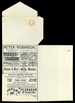 Stamp of Great Britain » Hand Illustrated and Printed Envelopes The Half-Penny Letter Post Company: Two 1d pink wrappers with printed adverts inside