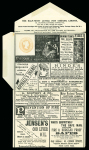 Stamp of Great Britain » Hand Illustrated and Printed Envelopes The Half-Penny Letter Post Company: Two 1d pink wrappers with printed adverts inside