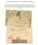 Stamp of Great Britain » 1840 Mulreadys & Caricatures » Advertising Letter Sheets Group of advertisements in 1d Mulready lettersheets (7 covers)