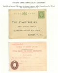 Stamp of Great Britain » Postal Stationery Patent Office: Group of official postal stationery cards for official use by the Patent Office