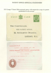 Stamp of Great Britain » Postal Stationery Patent Office: Group of official postal stationery cards for official use by the Patent Office