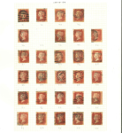 Stamp of Great Britain » Collections 1841-80, Small used selection on album pages