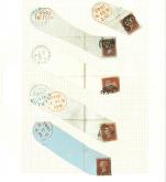 Stamp of Great Britain » Collections 1841-80, Small used selection on album pages