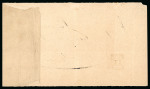 Stamp of Egypt » 1879 De La Rue 5pi green and 1pi rose, on large 1884 registered envelope