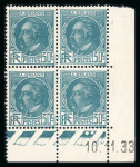 Stamp of France » Collections 1925-1937, bel ensemble de 30 blocs de quatre coins