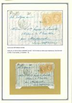 Stamp of France » Collections 1853-1900, sur pages d'album, collection */(*)/obl.
